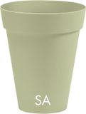 NICOLI Bloempot Buiten Hoog Rond Arke Slim 33cm Saliegroen