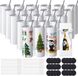 VEVOR 24-Pack Sublimatiemokken, 20oz Blanco Mokken, Roestvrijstalen Dubbelwandige Mokken met Rietje, Deksel, Borstel, Bodem, Krimpfolie, Geschenkdoos, voor Hittepers En Warmteoverdracht