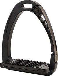 Acavallo Arena Alupro Safety Steigbügel - TOTAL BLACK - 12cm - Rood - Aluminium