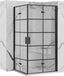 Rea Molier Black Double 90X100 - 190 cm - Douchecabine - Rechthoek - Zwart
