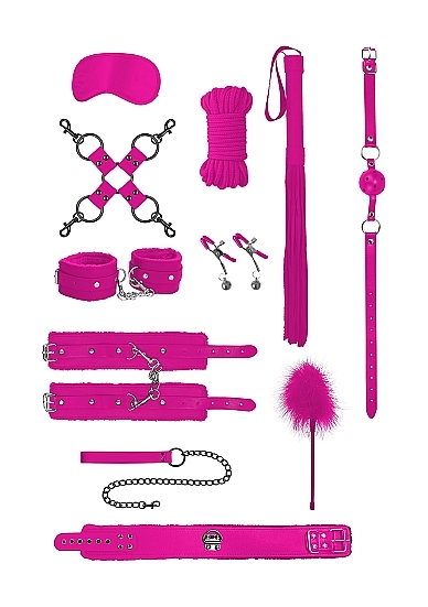 Ouch! Kits Intermediate Bondage Kit - Pink