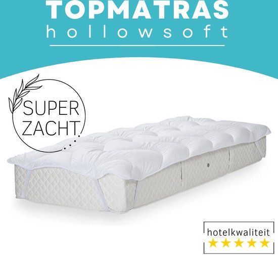 Zavelo Topmatras Hollowsoft - 160x200 cm - Super Zacht - Anti-Allergie