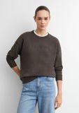 comma Sweatshirt donkerbruin
