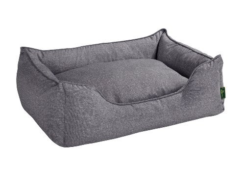 Hunter Boston Sofa Hondenbed, 80 x 60 cm, Pluche Bekleding, Onderhoudsvriendelijk, Grijs