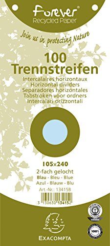 Exacompta Scheidingsstrook Falken - 24x10,5cm - blauw