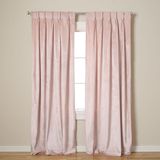 Exclusieve Exclusive Home Fluwelen Pinch Plooi Top Panel Paar Gordijnen, Blush Roze, 27x84, 2 Stuk
