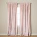 Exclusieve Exclusive Home Fluwelen Pinch Plooi Top Panel Paar Gordijnen, Blush Roze, 27x84, 2 Stuk
