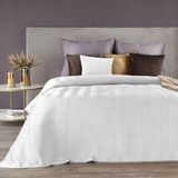 Sofia Eurofirany Luxe Witte Velvet Bedsprei 230x260 cm
