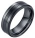 LGT JWLS Lookinggoodtoday Zwarte stalen heren ring Mat Glans 8mm-20mm