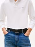 Tommy Hilfiger 1985 Regular Fit Heren Polo Lange Mouw Wit