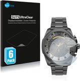 Savvies Screenprotector voor Diesel Chronograph DZ4466 - Folie Beschermfolie transparant 6 Stuks