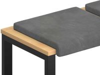 vidaXL Bankkussen 4 stuks fluweel donkergrijs 40 cm