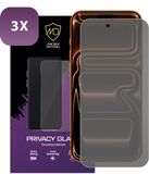 MobyDefend 3-Pack MobyDefend Screenprotectors - Geschikt voor iPhone 17 Pro Max - HD Privacy Glass Screensavers