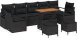 vidaXL Banc de jardin Noir