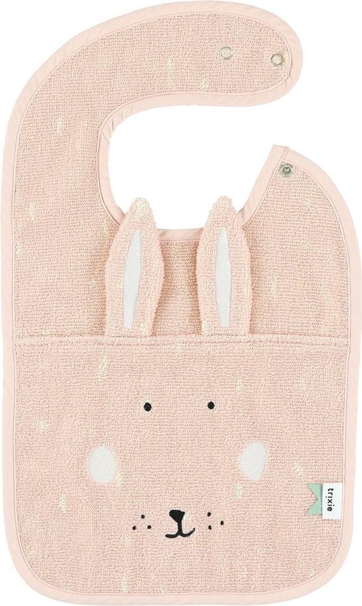 TRIXIE slabbetje Mrs. Rabbit 44 x 26 cm biologisch katoen roze roze