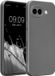 kwmobile metallic telefoonhoesje van TPU - geschikt voor Google Pixel 10a - Flexible case voor smartphone - In metallic grijs