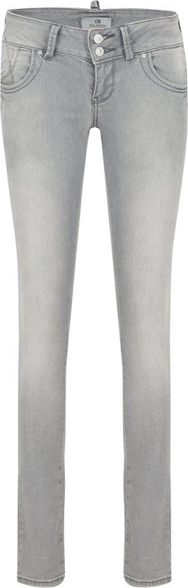 LTB Jeans Molly Dames Jeans - W29 X L34 - Slim Fit - Katoen - Light Grey