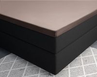Primaviera Deluxe Satijnen - Topper Hoeslaken - 180 x 220 - Taupe