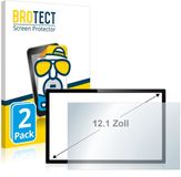 BROTECT - Screenprotector voor Touch-Panel PC's met 12.1 inch Schermen [261 mm x 164 mm, 16:10] Folie Beschermfolie matte 2 Stuks