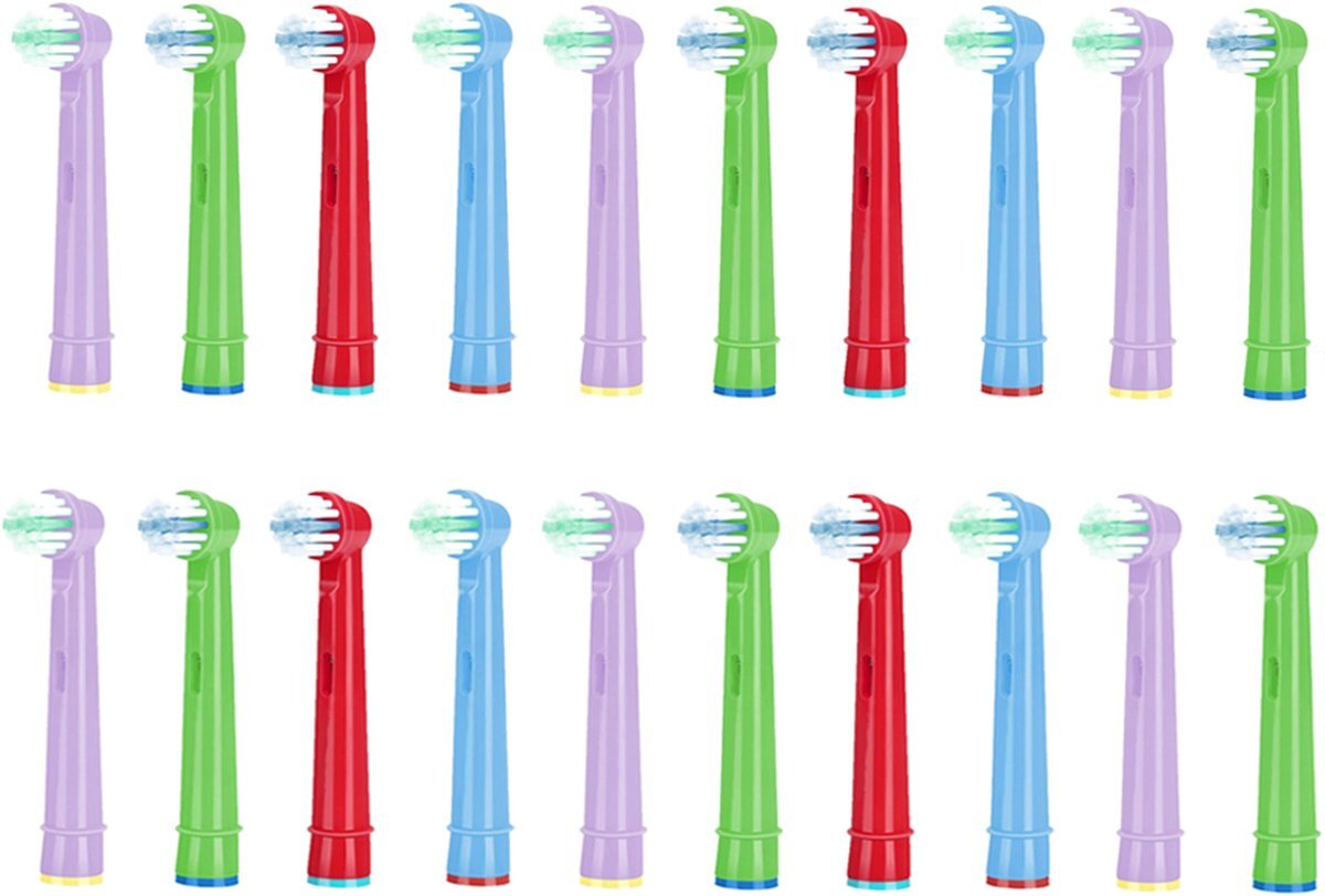 Cosity Universele opzetborstels voor kinderen - Geschikt voor Oral-B - 20 stuks