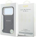 Guess Peony Hot Stamp iPhone 18 Pro Hoesje MagSafe Back Cover Burgundy