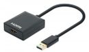 Manhattan USB 3.2 Gen 1 (USB 3.0) Adapter – 1x USB 3.2 Gen 1 stekker A (USB 3.0) – 1x HDMI-bus – 153690 – 15 cm