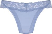 Hunkemöller Dames Lingerie String Elliena - Blauw - maat 2XL