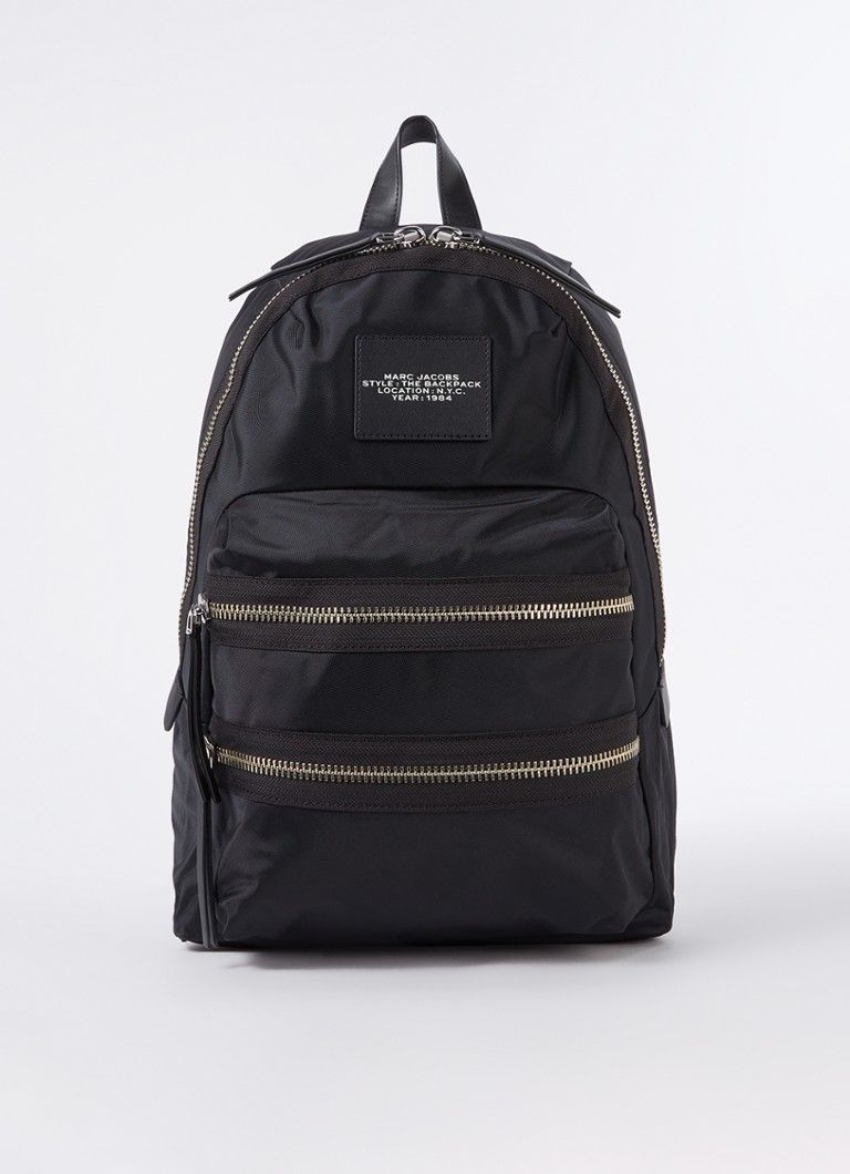Marc Jacobs The Biker Rugzak Met Logo - Nylon - 0196611092333