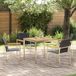 Maison Exclusive - Ensemble de jardin pour 5 personnes. Bois d'acacia massif et acier inoxydable
