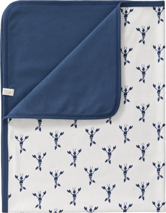 Fresk Lobster Indigo Deken Blue 80 x 100 cm