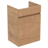 Ideal Standard Eurovit+ 60cm vloerstaande wastafelmeubel met 2 deuren, E3516Y8, Naturel Eiken