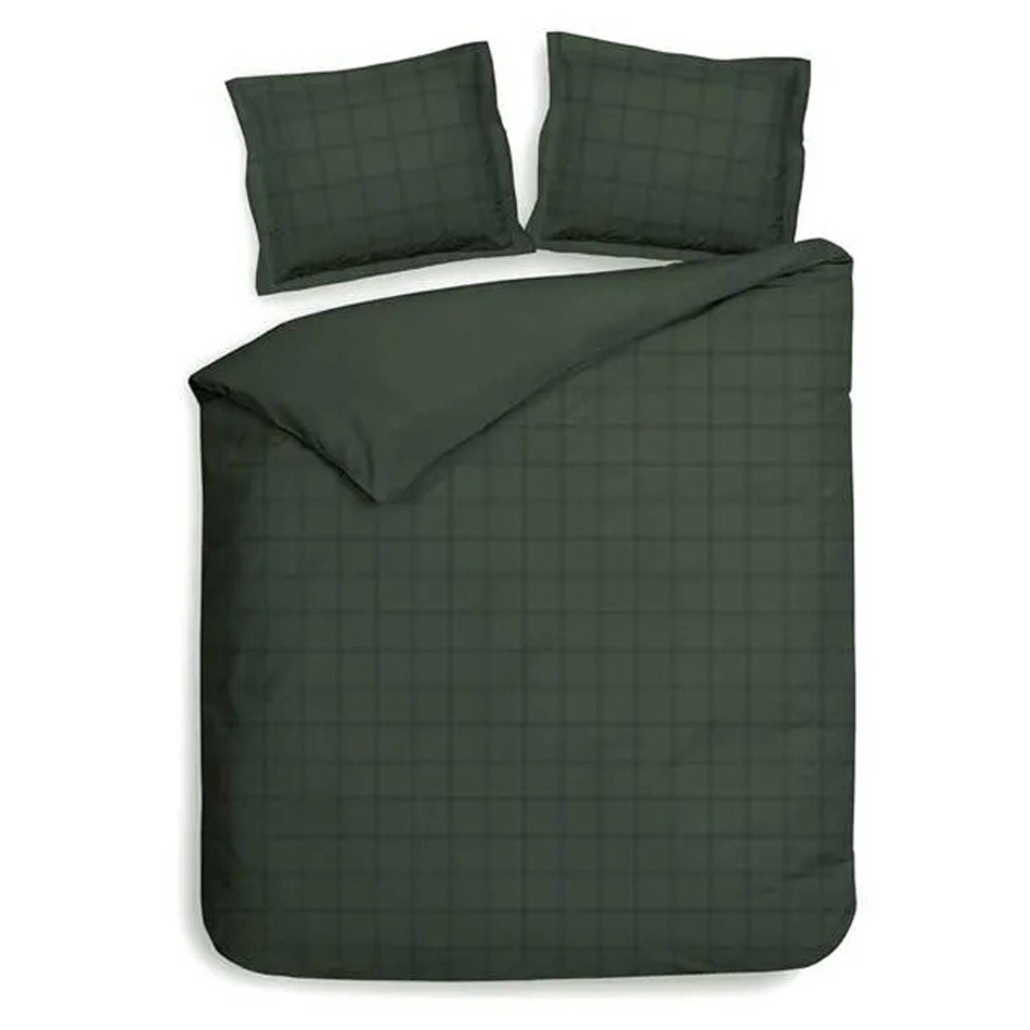 Heckett & Lane Diamante Dekbedovertrek - Calla Groen - 140x200/220 cm
