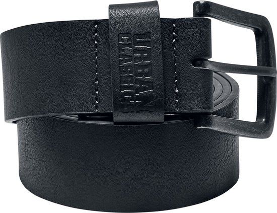 Urban Classics Leather Imitation Unisex Riem - Grijs - S