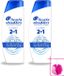 Head & Shoulders 2 x 2-in-1 Classic Anti-Roos Shampoo - 300 ml