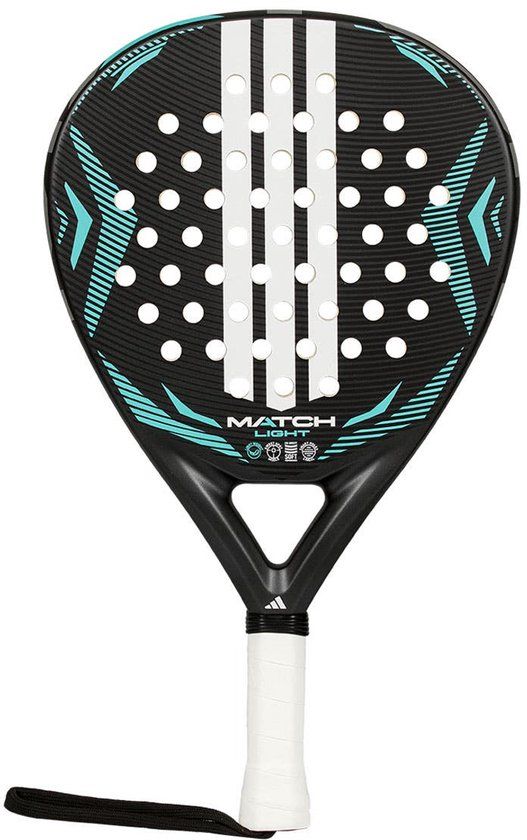 Adidas Match Light 2026 Padel Racket Druppelvormig Polyester Unisex Grijs L0