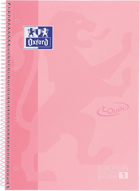 Oxford European Book School - Licht Roze - A4 - 5 Stuks