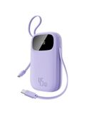 Baseus QPow3 Powerbank 20000mAh 45W met geïntegreerde USB-C-kabel