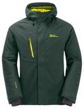 Jack Wolfskin Troposphere Insulated Jacket Men M Black Olive / Firefly