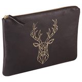 Clairefontaine 410185C - Grote Universele Tas 27x19cm, Hert Echt Leer