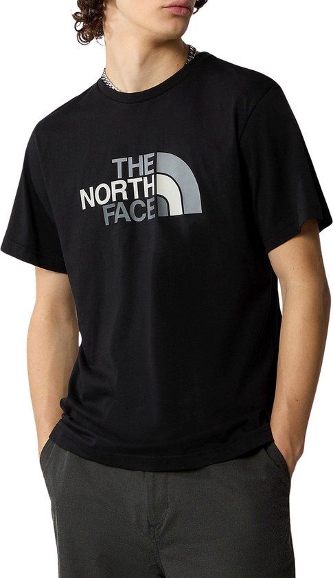 Easy T-shirt Mannen - Maat S - Zwart/Grijs