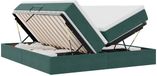vidaXL Opbergbed met matras Donkergroen 180 x 200 cm Fluweel