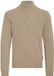 Casual Friday Halflange wolachtige trui met rits Beige 3XL