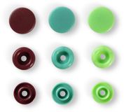 Prym Love Color drukknoppen kunststof 12,4mm groen/lichtgroen/bruin 30 st.