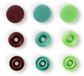 Prym Love Color drukknoppen kunststof 12,4mm groen/lichtgroen/bruin 30 st.