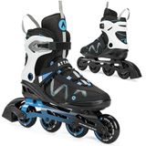 ATTABO Bliss Schaatsen voor heren, 40-46 EU, comfort en veiligheid, halfharde schaal, aluminium glijders, wielen 80 mm, PU-lagers, ABEC-7, verstelbaar voor een betere aanpassing