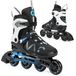 ATTABO Bliss Schaatsen voor heren, 40-46 EU, comfort en veiligheid, halfharde schaal, aluminium glijders, wielen 80 mm, PU-lagers, ABEC-7, verstelbaar voor een betere aanpassing