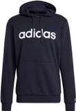 adidas Sweater Heren Essentials French Terry Linear Logo Hoodie Donkerblauw - Maat XXL
