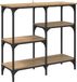 vidaXL Wandtafel Artisan Eiken 80 x 29 x 75 cm Bewerkt hout