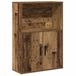 VidaXL Boekenkast 60x24x85 cm bewerkt hout oud houtkleurig