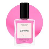 Manucurist Green Nagellak Bloom - Neonroze Sneldrogende Nagellak met Blauwe Ondertonen - 12-Free, Plantaardig en Vegan - Manicure - Made in France - 15ml